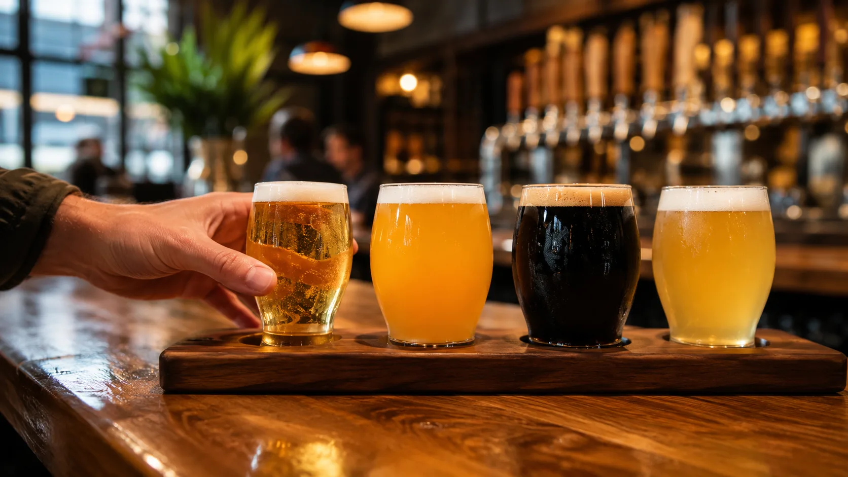 A flight lets you taste four contrasting styles side by side — the cheapest, fastest way to find the one you keep reaching for.