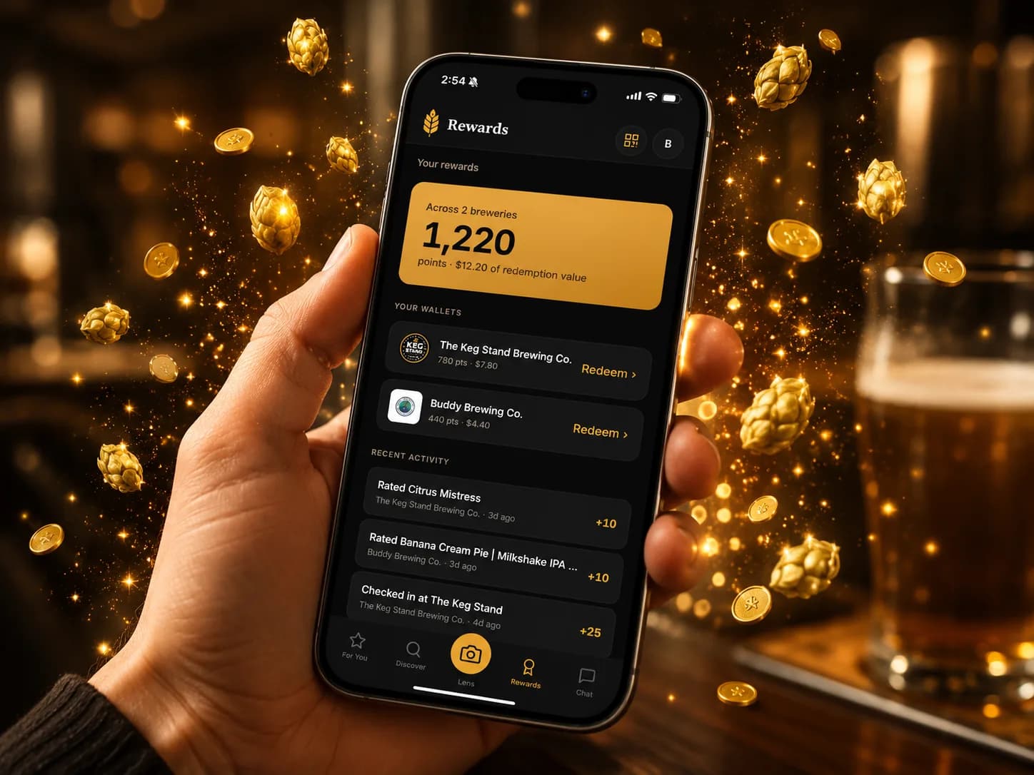 Barley loyalty & rewards — points, tiers, and perks customers redeem in your POS.